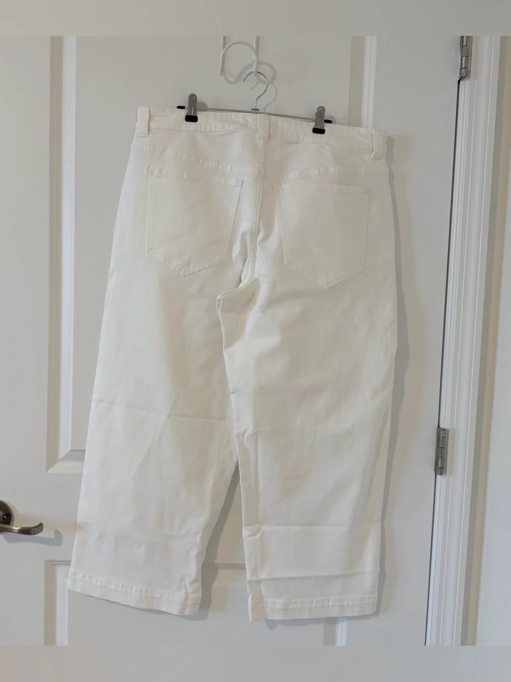Madewell Plus Perfect Vintage High-Rise Wide-Leg Crop Jeans Tile White Size 14 - Picture 5 of 7